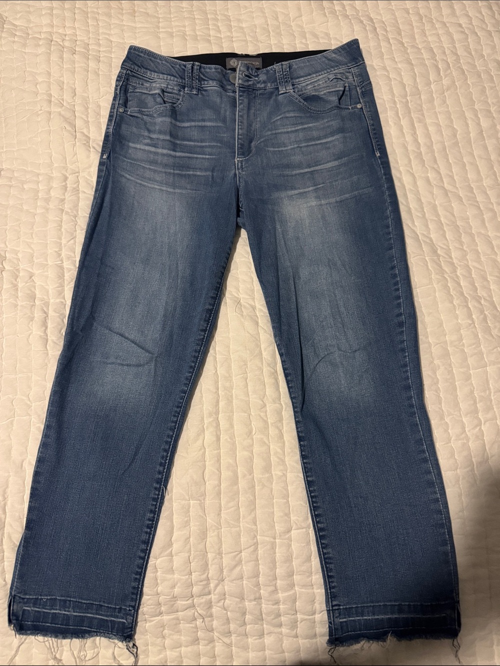 Democracy Washed Blue Straight-Leg Jeans